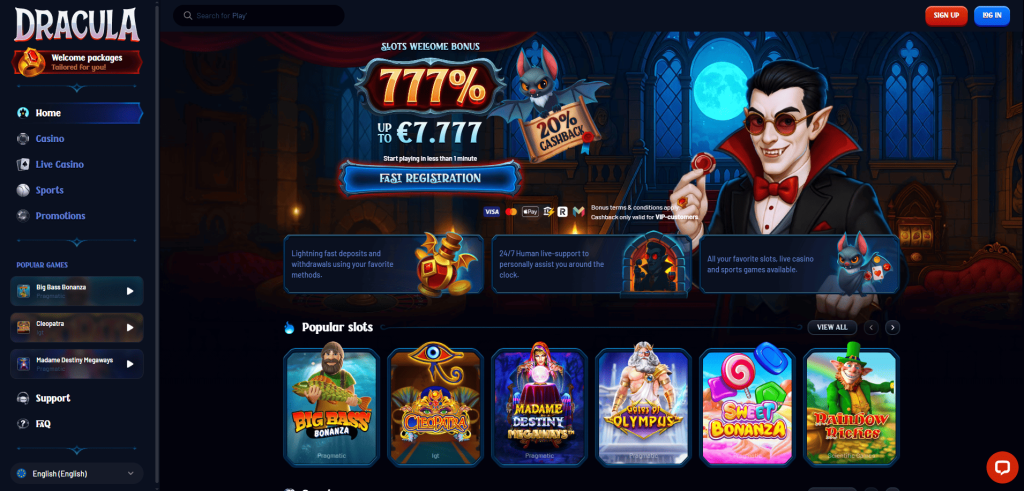 Dracula Casino screenshot