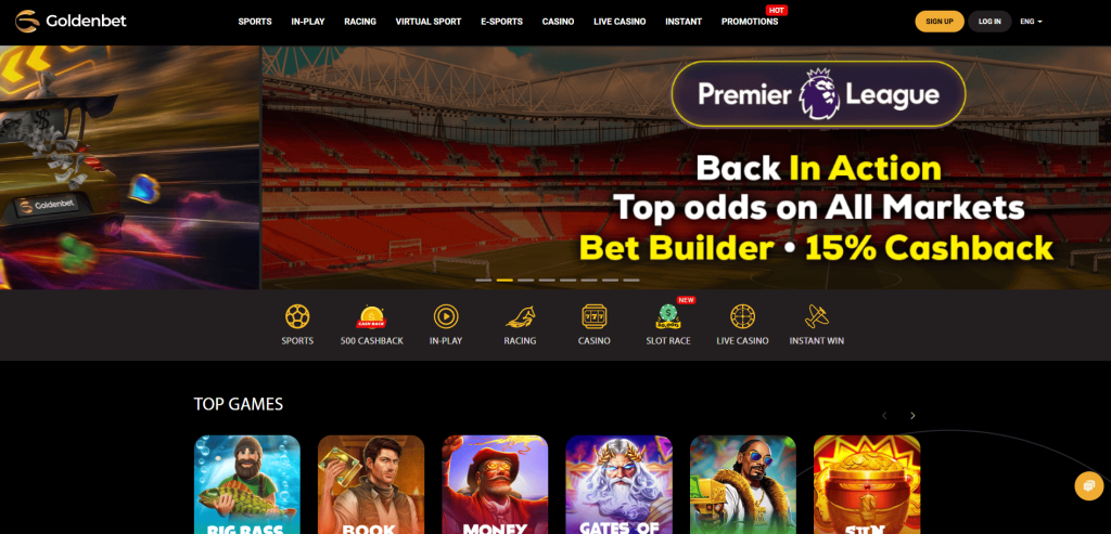Goldebet Casino screenshot