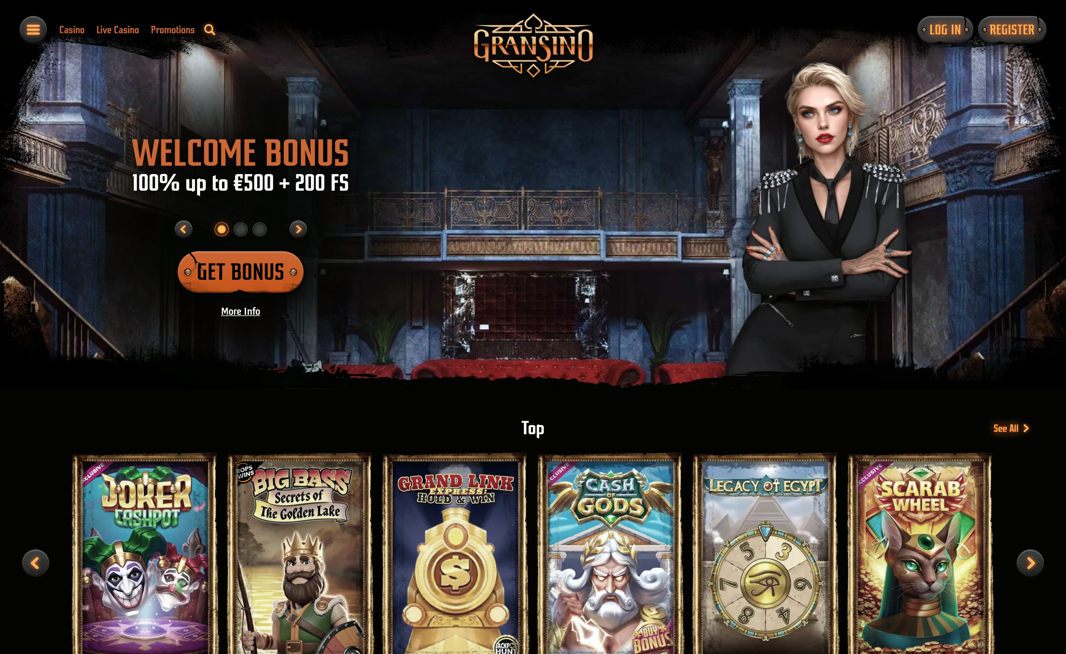 Gransino Casino Screenshot