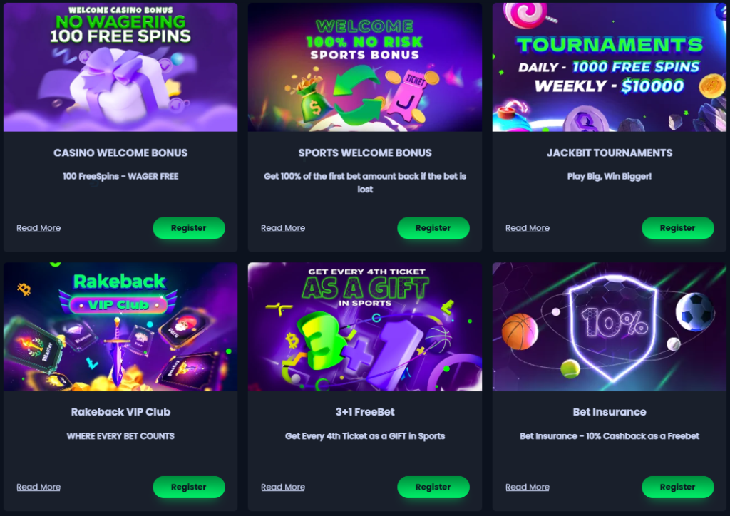 Jackbit Casino bonus screenshot