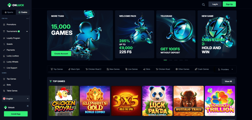 OnLuck Casino screenshot
