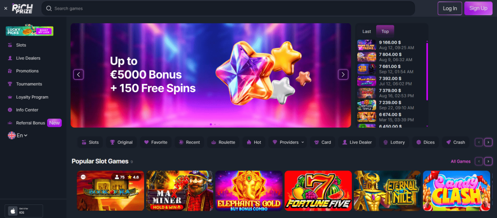 Rich Prize Casino screenshot